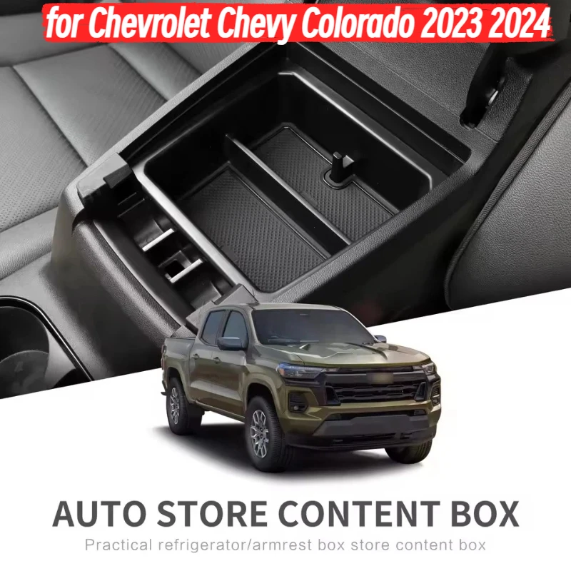 

for Chevrolet Chevy Colorado 2023 2024 GMC Canyon Center Console Armrest Storage Box Organizers Tray Car Accessories Tidying