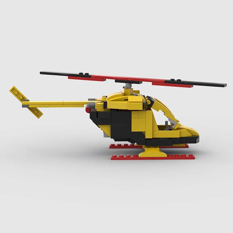 

Yellow Mini Transport Helicopter Building Blocks Army Plane Military Fighter Model Assembly Bricks Desktop Decor Toys