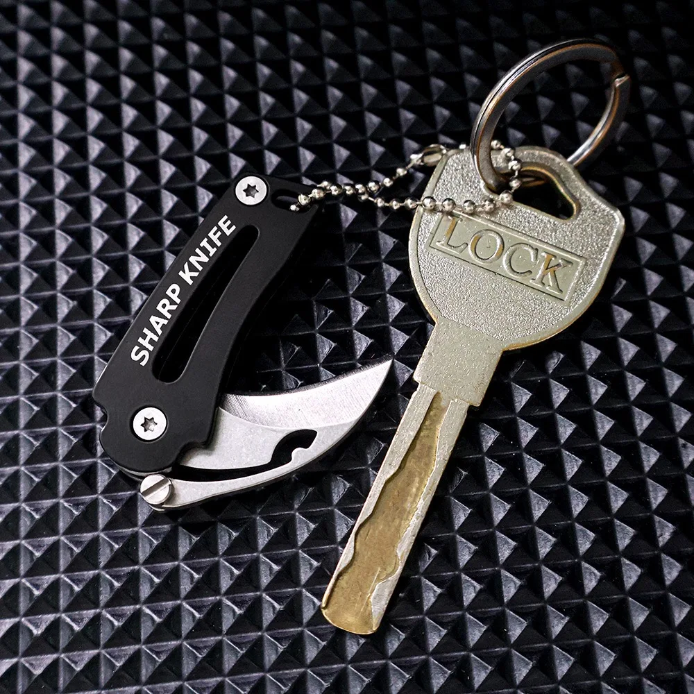 Cuchillo plegable EDC mini para exterior con llave herramienta - imagen 4