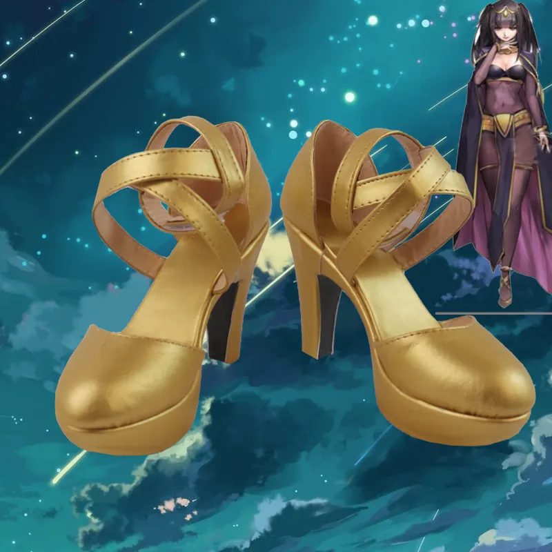 

Обувь для косплея по аниме Fire Emblem Awakening Tharja Mage, обувь на высоком каблуке для Хэллоуина, карнавала, вечеринки, обувь на высоком каблуке, изготовленная на заказ