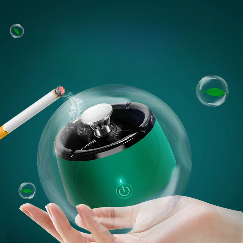 

Ashtray with Air Purification USB Charging Smoke Automatic Removal Ashtrays Smoke Eliminator Air Purifier Ash Tray for Home