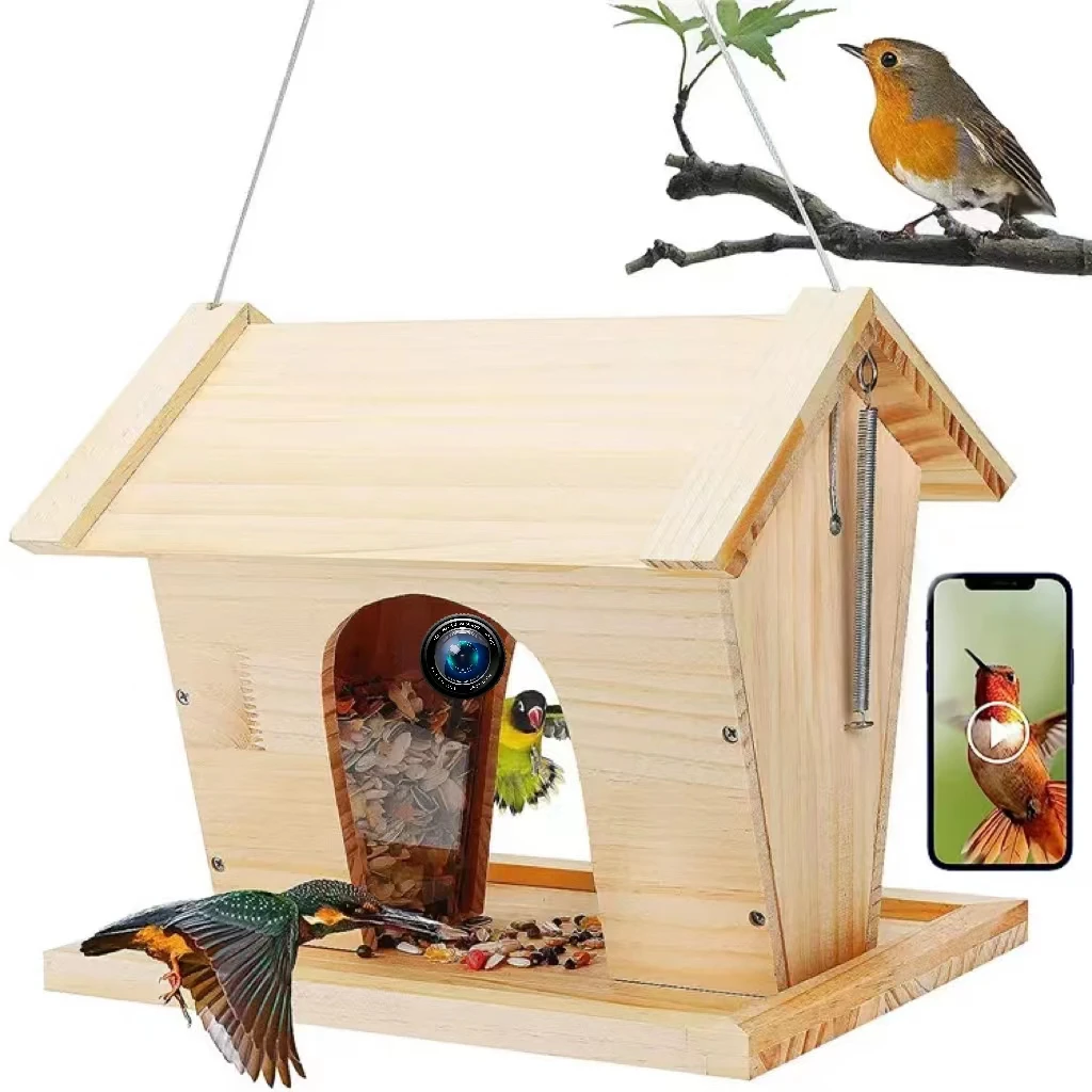 Wholesale large capacity APP control bird's house with  night vision function  OEM