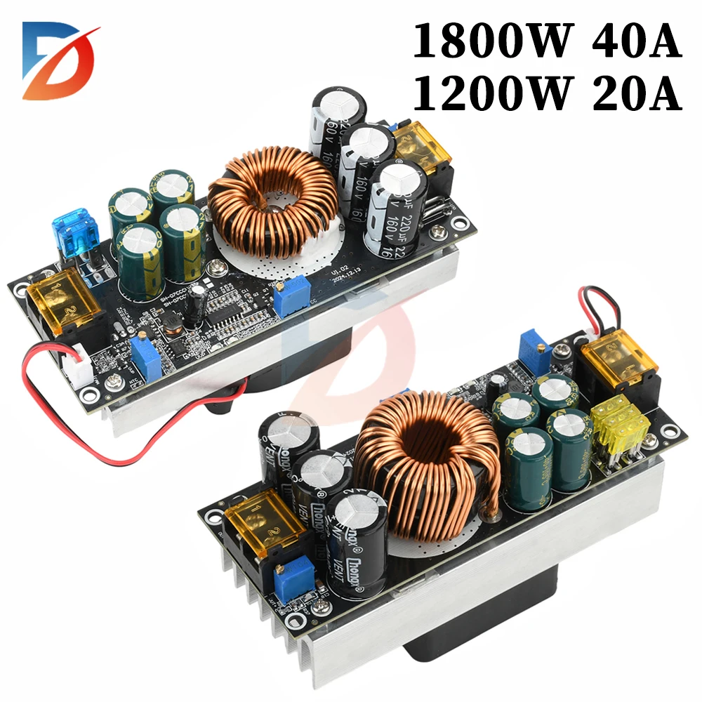 

Boost Power Module 1800W 40A DC-DC Boost Converter 1200W 20A Constant Voltage Constant Current Adjustable Voltage Converter
