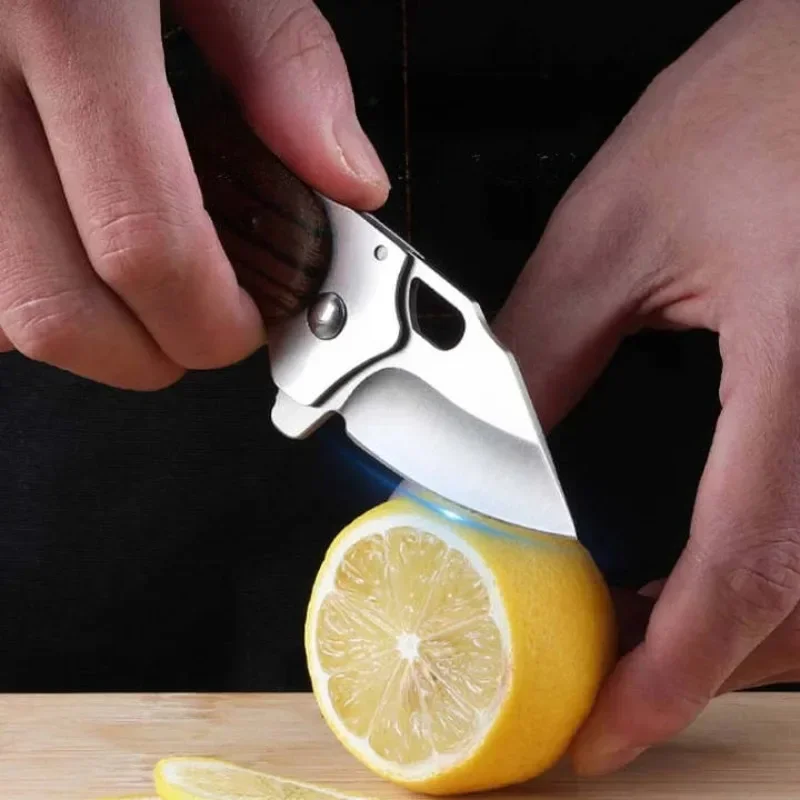 Folding Fruit Knife, Household Multifunctional Mini Pocket Knife, Sharp High Hardness Outdoor Keychain Knife - view 3