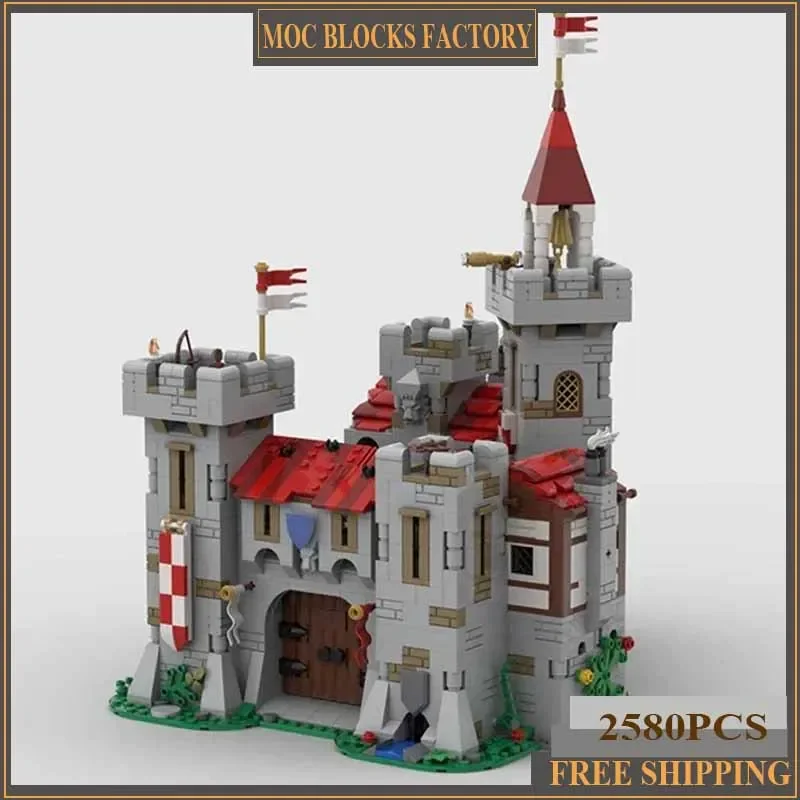 

Medieval Castle Model Moc Building Bricks Royal Knight's Castle Technology Modular Blocks Gifts Christmas Toys DIY Sets Assembly