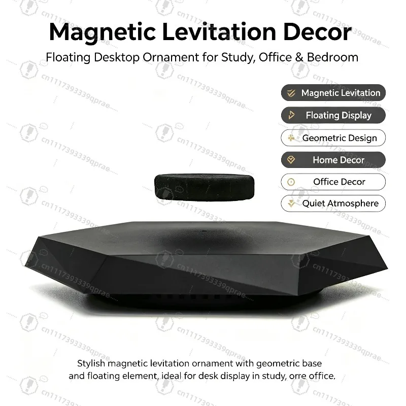 Levitating Display Stand Magnetic Floating Dollar Desk Lamp Levitating Color Change Home Decor Automatic Rotating Creative Gifts