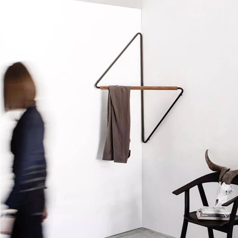 Wooden Wall Hanger Coat Racks Minimalist Furniture Living Room Coat Racks Organizer Hallstand