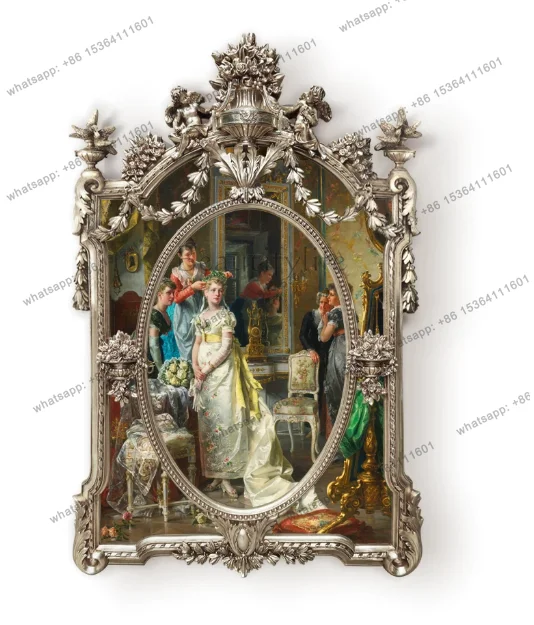 LJY Classical Figures Court Corridor Hanging Mural Decorative Painting Handmade Three-dimensional Art Oil Painting