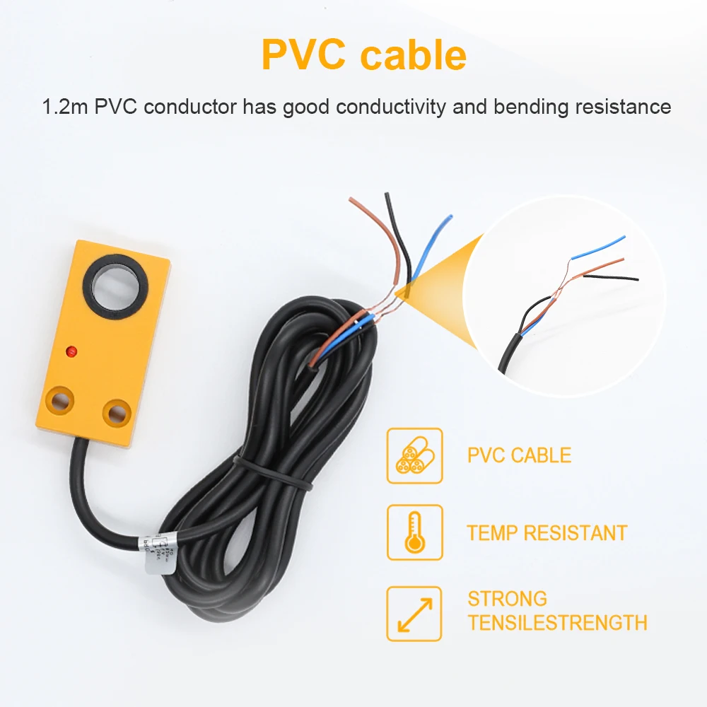 Cloweit Ring Proximity Switch 6 8 10 12 14 15 16mm Hole Inductive Sensors 12V 24V Screw Metal Detect Interruptores Proximidade