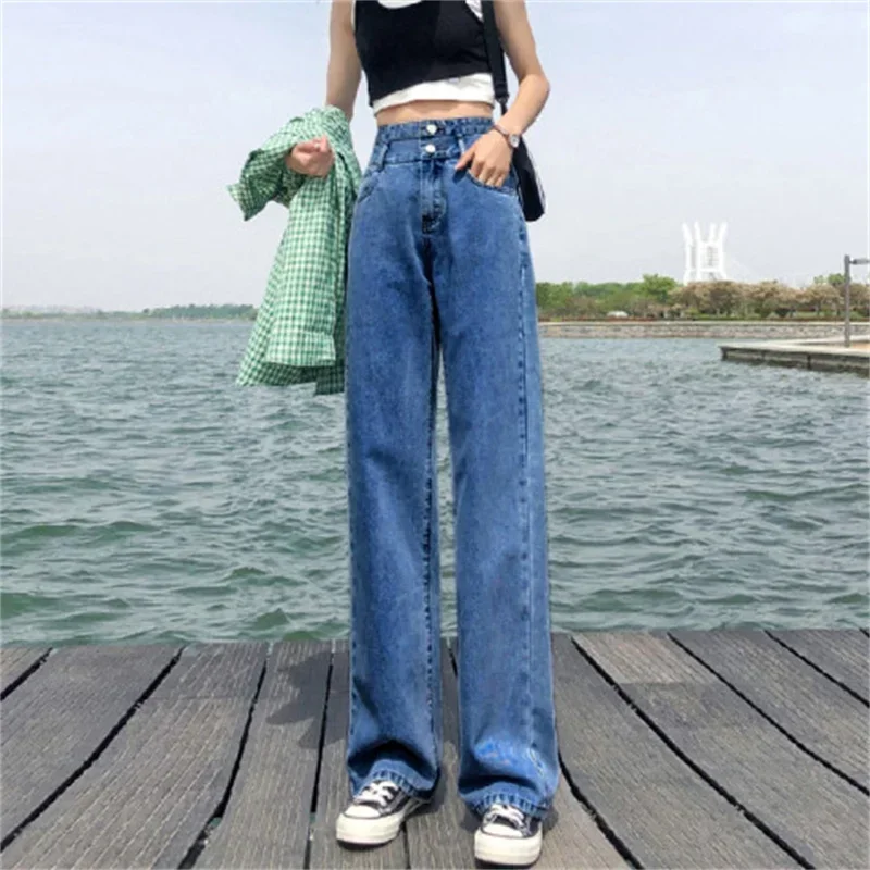 Baggy Jeans Women 2023 Women's Pants Vintage Jeans Woman High Waist Streetwear Denim Y2k Korean Fashion Female Clothing Clothes