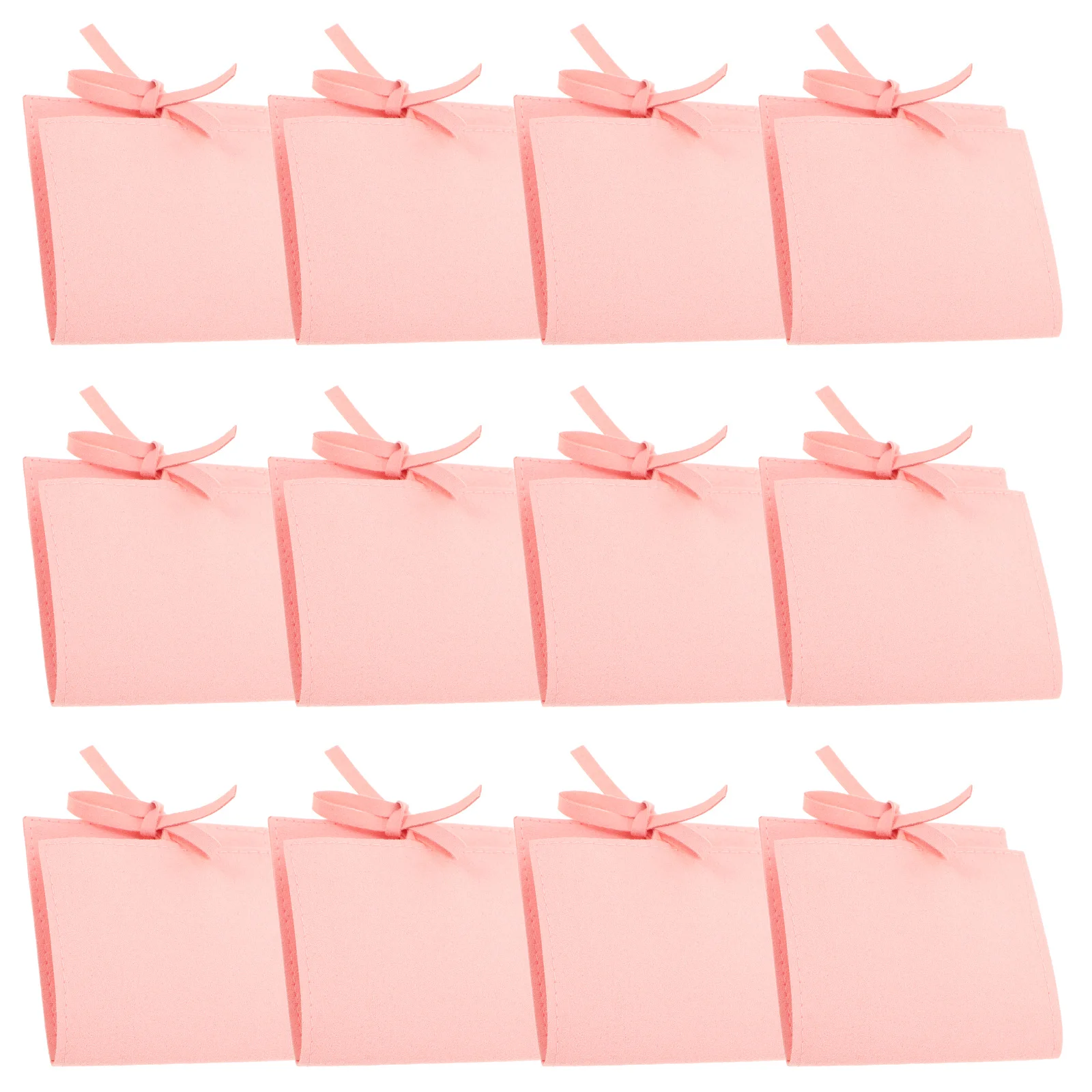 

12Pcs Jewelry Pouch Soft Drawstring Bags for Secure Storage Small Fabric Bags for Necklaces Rings Travel Luxury Jewelry Sack