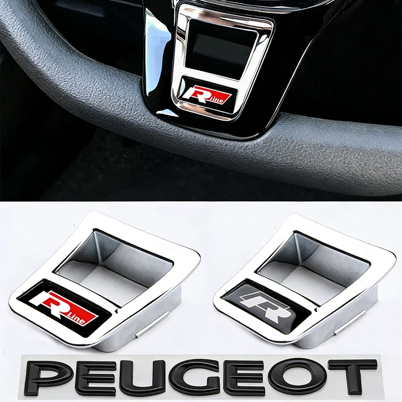 Car Steering Wheel Decoration Modification Accessories For Volkswagen Golf T‑Roc Tiguan Polo Passat T‑Cross Taigo ID.4 ID.7