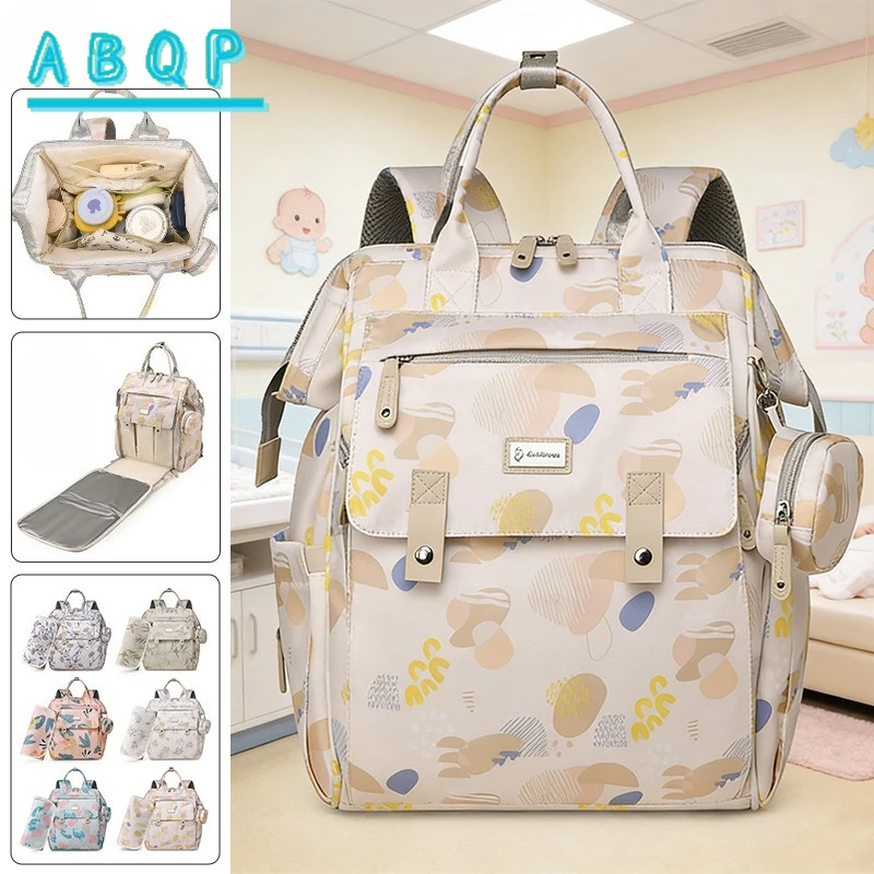 New Diaper Bag Backpack Large Capacity 3-piece Baby Bag Lightweight Multifunctional Fashion Outing Baby Products Storage Bag