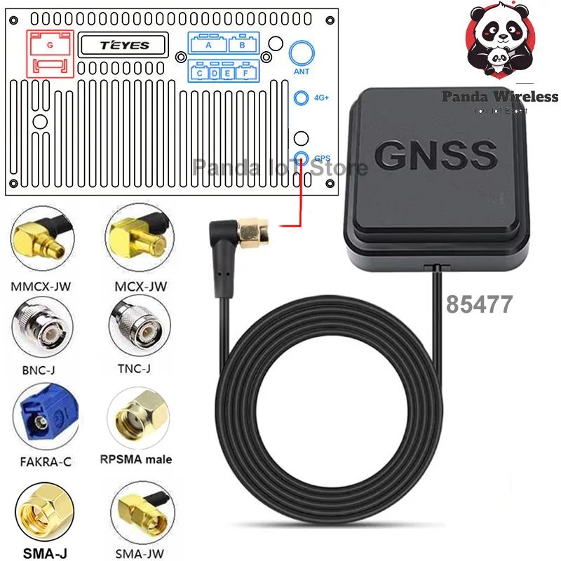 1pcs W70D2 GPS L1/L2/L5 B1/B2/B3 E1/E2/E5a/E5b Antenna IP66 RPSMA/SMA/TNC/BNC/MMCX/Fakra/MCX For Car Radio Vehicle tracking