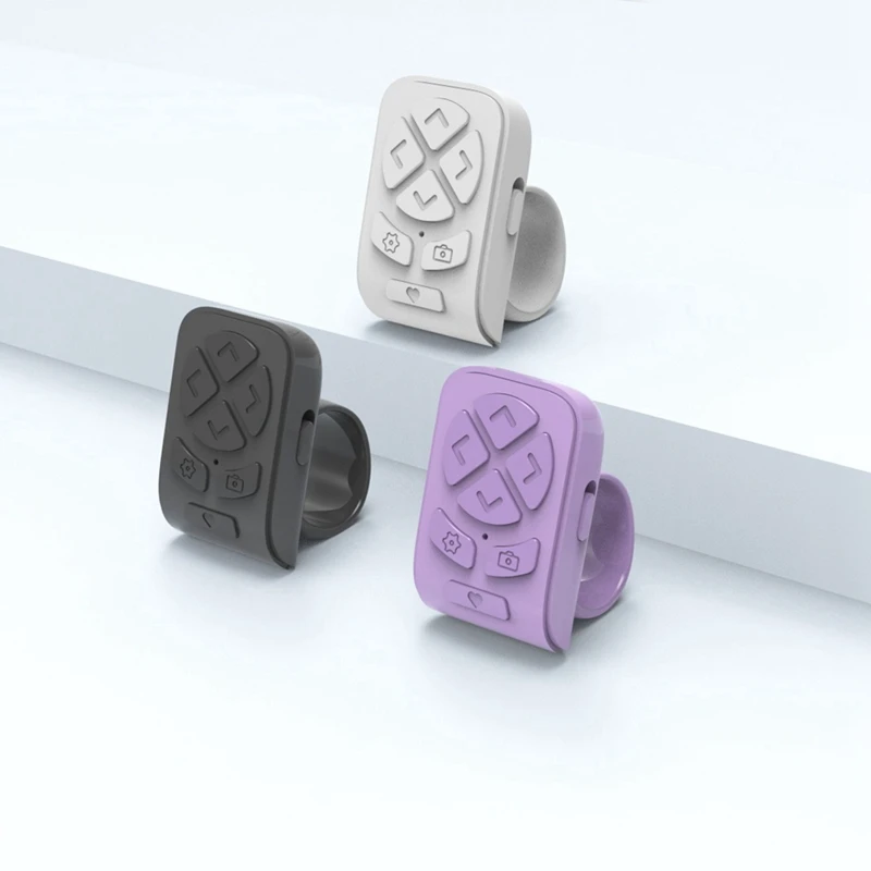 Wireless Bluetooth Remote Control Fingertip Remote Control Ring Page Turner Rolling Ring Page Turner For Phones Tablets Cameras