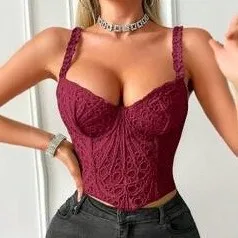 Slim Fit No Pattern Top Commuter Chic with Spaghetti Strap Fixed Straps Wear as Outerwear Cropped Spring Crop Top for Women