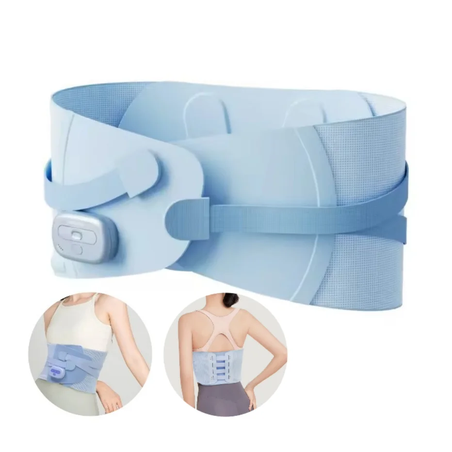 

EMS Waist Abdominal Trainer Belt Heating Vibrating Muscle Massager Slimming Belt Adjustable Lumbar Brace Support Belt HealthCare