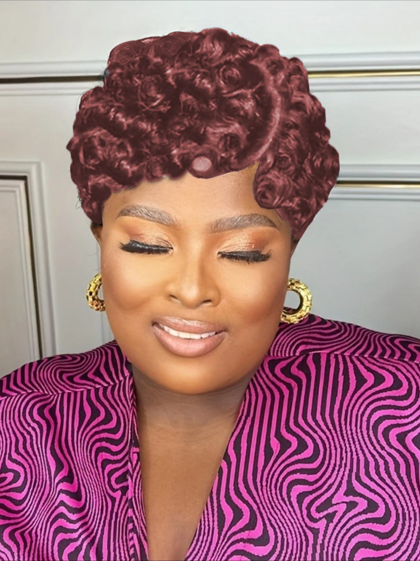 

Парик с прозрачной кружевной передней частью 13x4, стрижка пикси, кудрявые волны, из натуральных волос, для женщин, плотность 150%, 6 дюймов