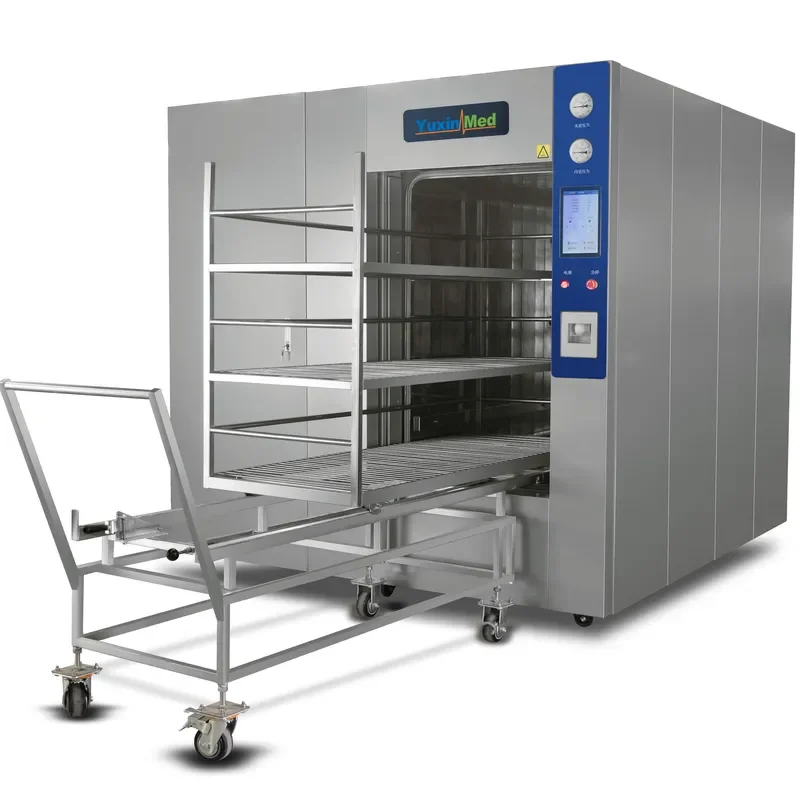 26 HST-1200 Liter Sliding Door Automatic High Temperature Steam Sterilizer Pulsating Vacuum Autoclave 304 Stainless Steel