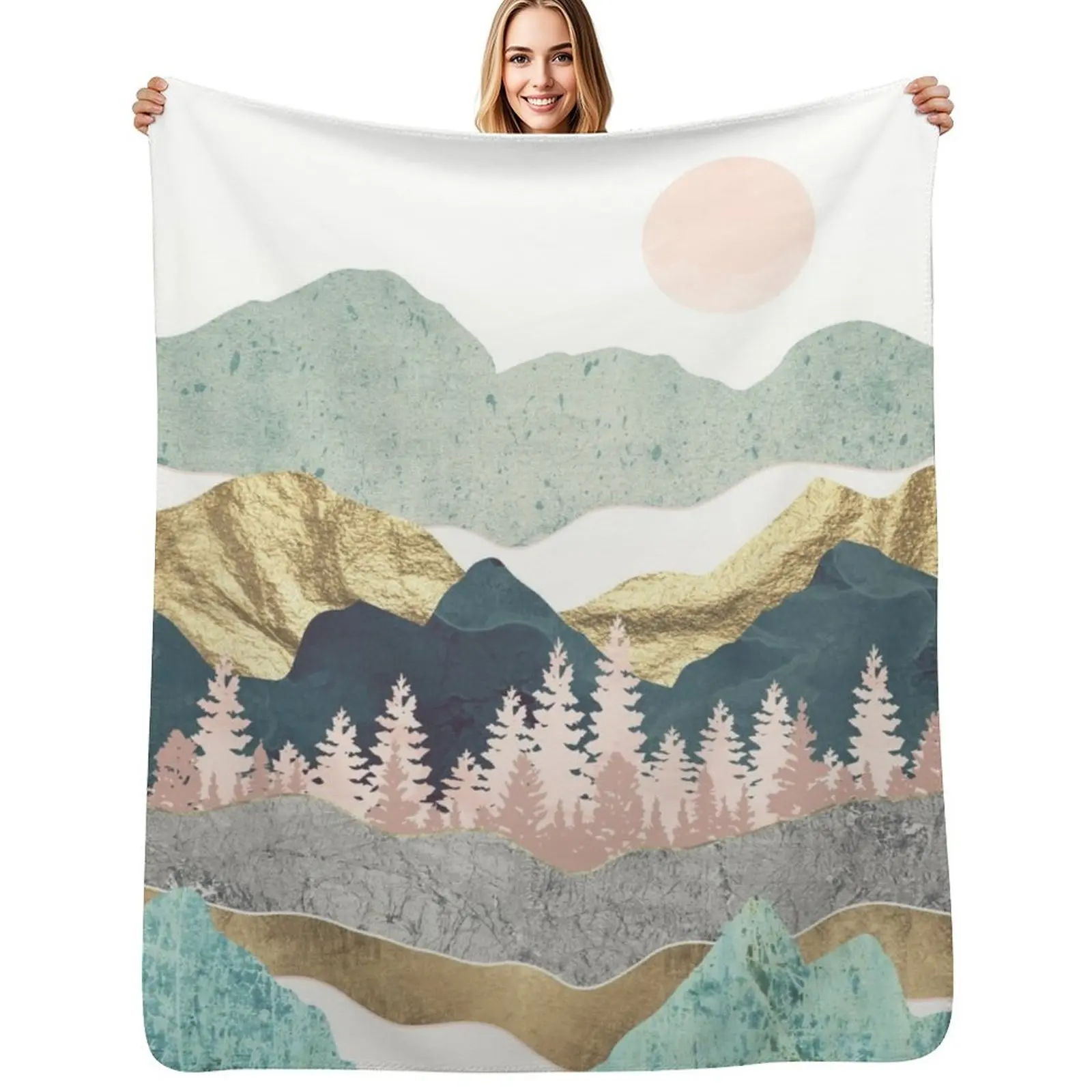 Summer Vista Throw Blanket christmas decoration Designers Fashion Sofas Blankets For Bed Bed covers Summer Beddings Blankets
