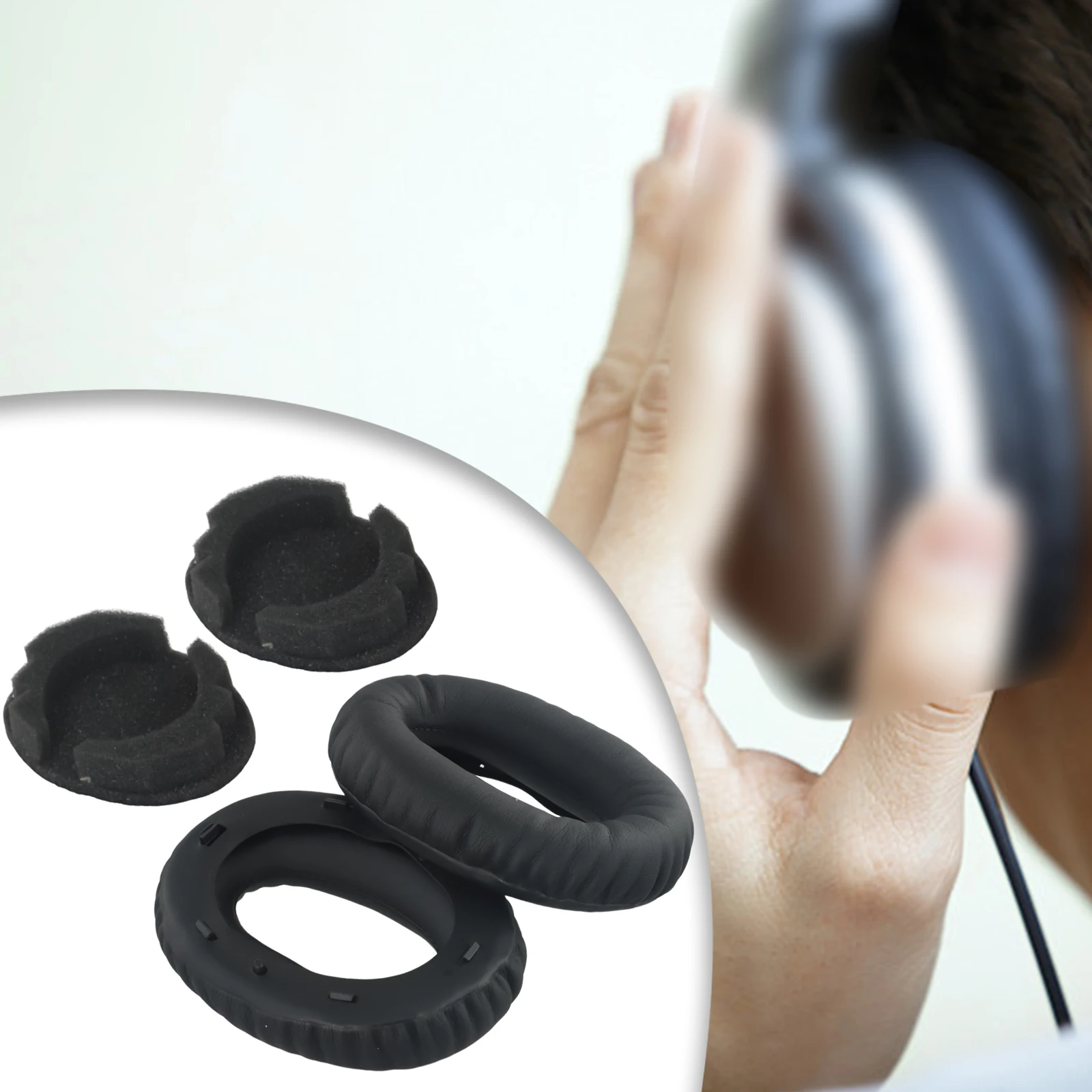 Pads Ear Soft Foam SPare Parts 1Pair 98*72*20mm Accessories Brand New Cushion Earphone For MDR-1000X WH-1000XM2