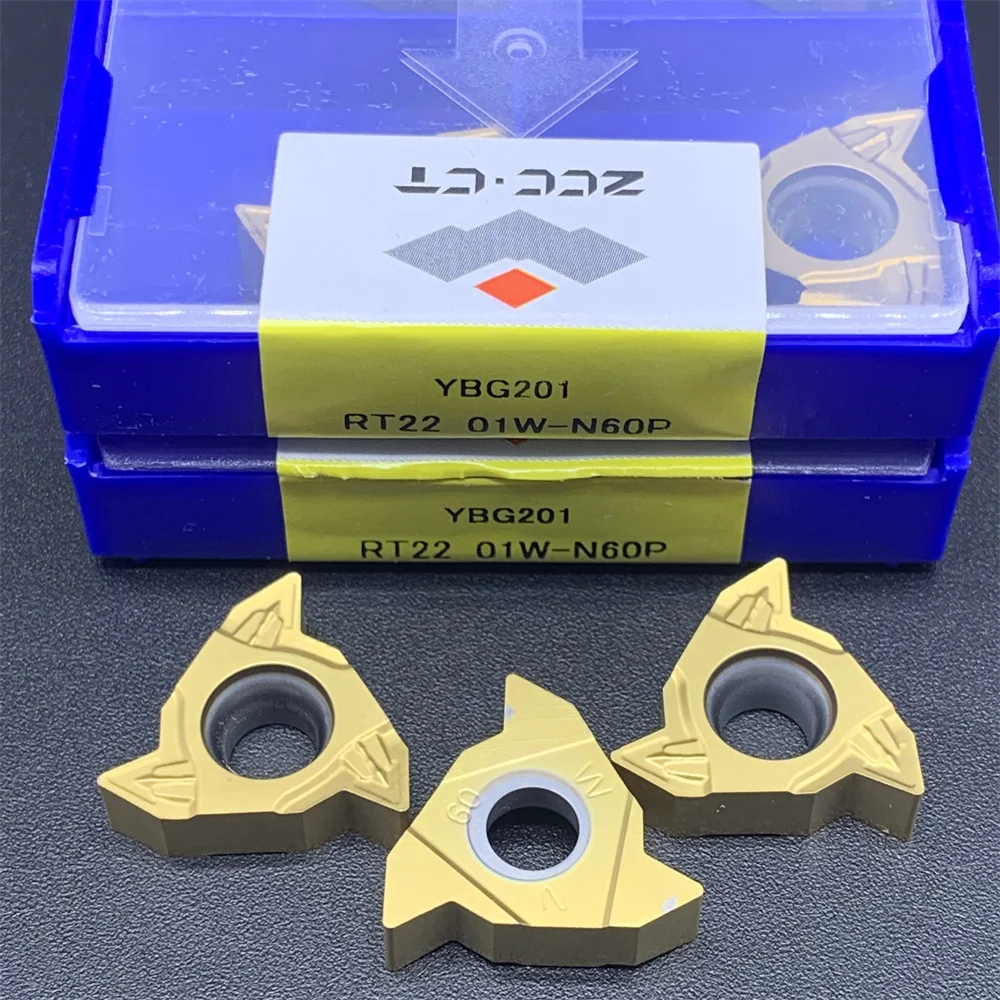 ZCC.CT RT16.01W-G60P YBG201 RT22.01W-N60P YBG201 Carbide insert thread cutting tool 16ER 22ER turning tool RT16.01N-G60P YBG201