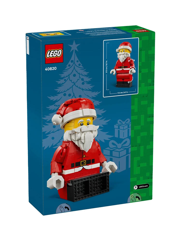 Ensemble de vacances LEGO 40820, figurine de Père Noël surdimensionnée, blocs de construction |   Jouet de briques à assembler sur le thème de Noël, cadeau de Noël parfait