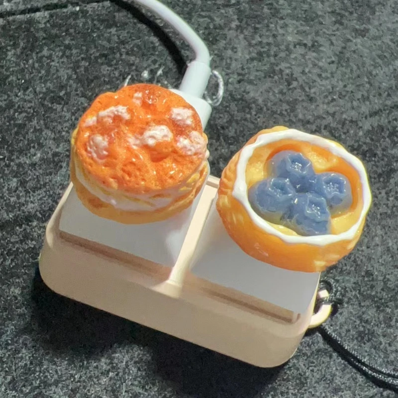 

Dessert Cake Cute Keycaps Resin 3D Personalized Height Increasing Custom Key Caps Mechanical Keyboard Decoration for MX Switches