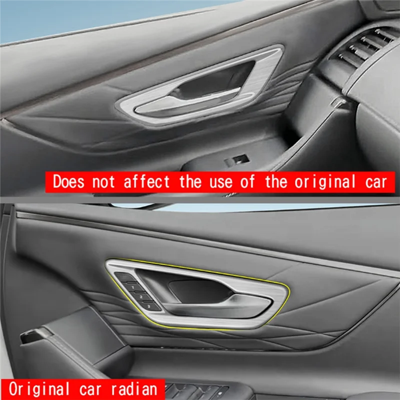 

Для Toyota Alphard 40 Series 2023 + внутренняя дверная чаша, внутренняя защитная крышка для ручки, аксессуары для интерьера, серебристый, RHD