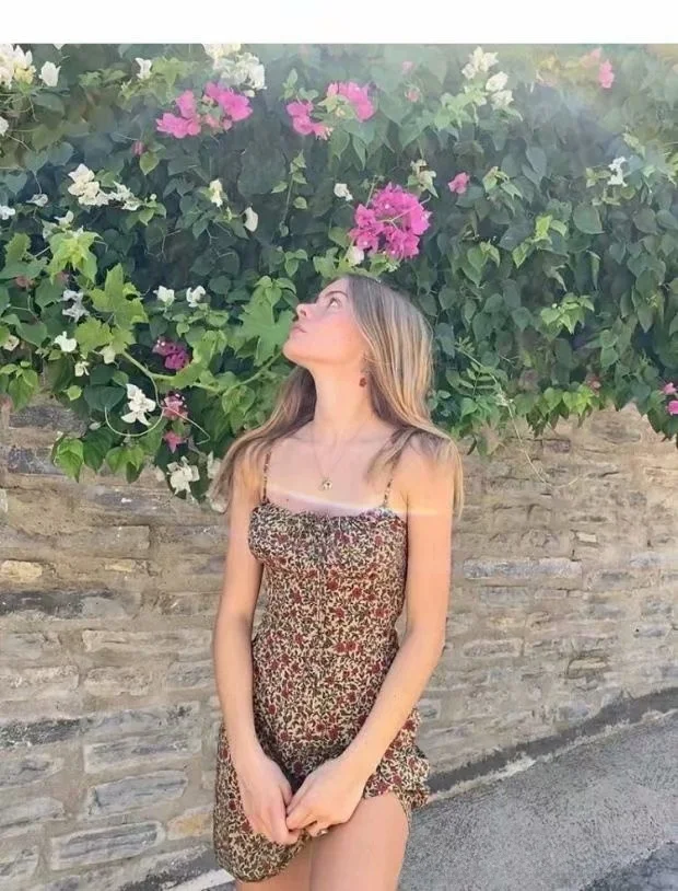 Retro Floral  Knot Belted Slim Fit ter Dr ort Skirt Women's Sle Street High Waist Svel Summer Faion