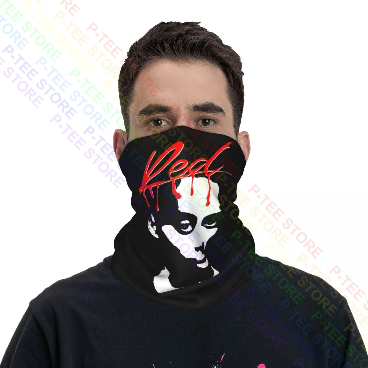 Toda lotta carti vermelho novo playboi carti rapper pescoço gaiter lenço bandana máscara facial mais quente correndo proteção solar