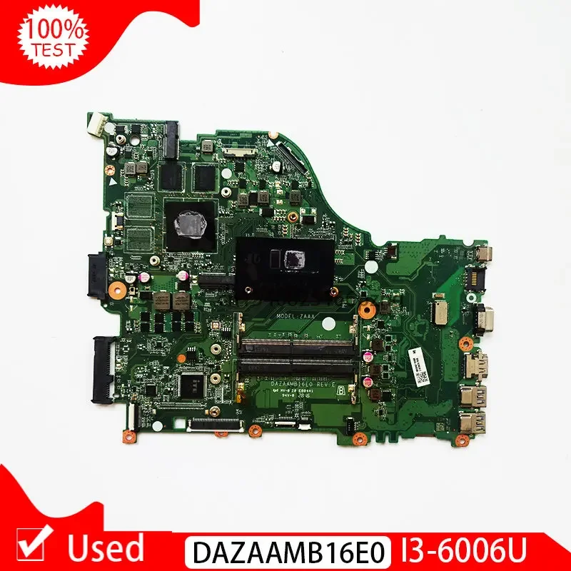 Mainboard bekas untuk ACER Aspire E5-575 E5-575G I3-6006U I3 Motherboard Laptop CPU srsr2uw N16S-GT1-KB-A2 DDR4