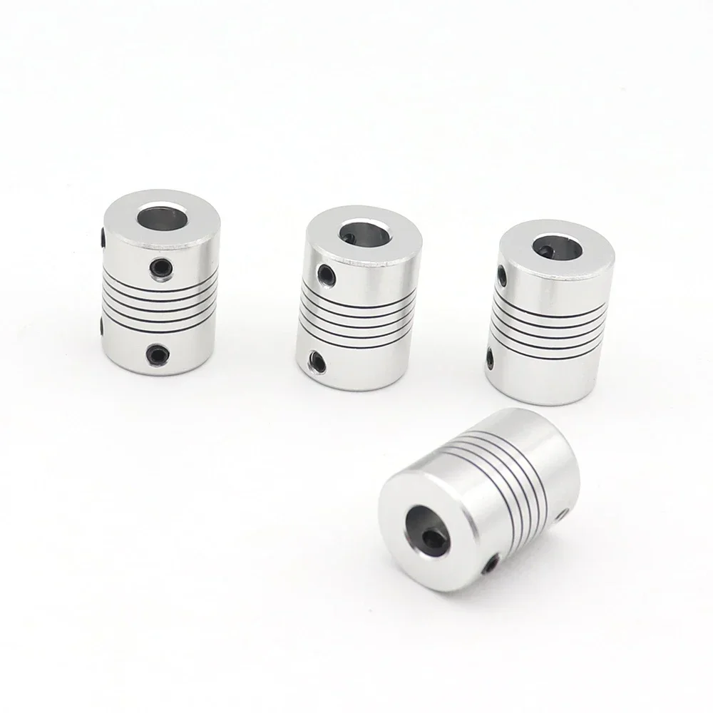 4pcs 5x6 5mm to 6mm D19L25 Aluminum Alloy Z Axis Flexible Coupling For Stepper Motor  Coupler Shaft Couplings 3D Printer Parts