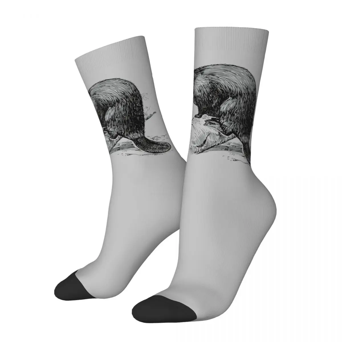 

Hip Hop Vintage Fantastic Crazy Men's compression Socks Unisex Bobr Kunwa Funny Beaver Street Style Seamless Printed Funny