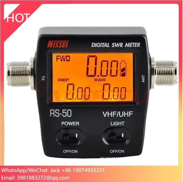 

Nissei Rs 50 Swr 125-525 Mhz Uhf/vhf For 2 Way Radios Swr Meter For Walkie Talkie Power Meter Digital Power Meter