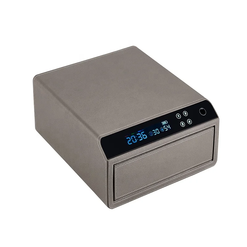 AL-CTG-1 Home Security Digital Safe with Fingerprint Lock and Steel Construction LCD Display Drawers