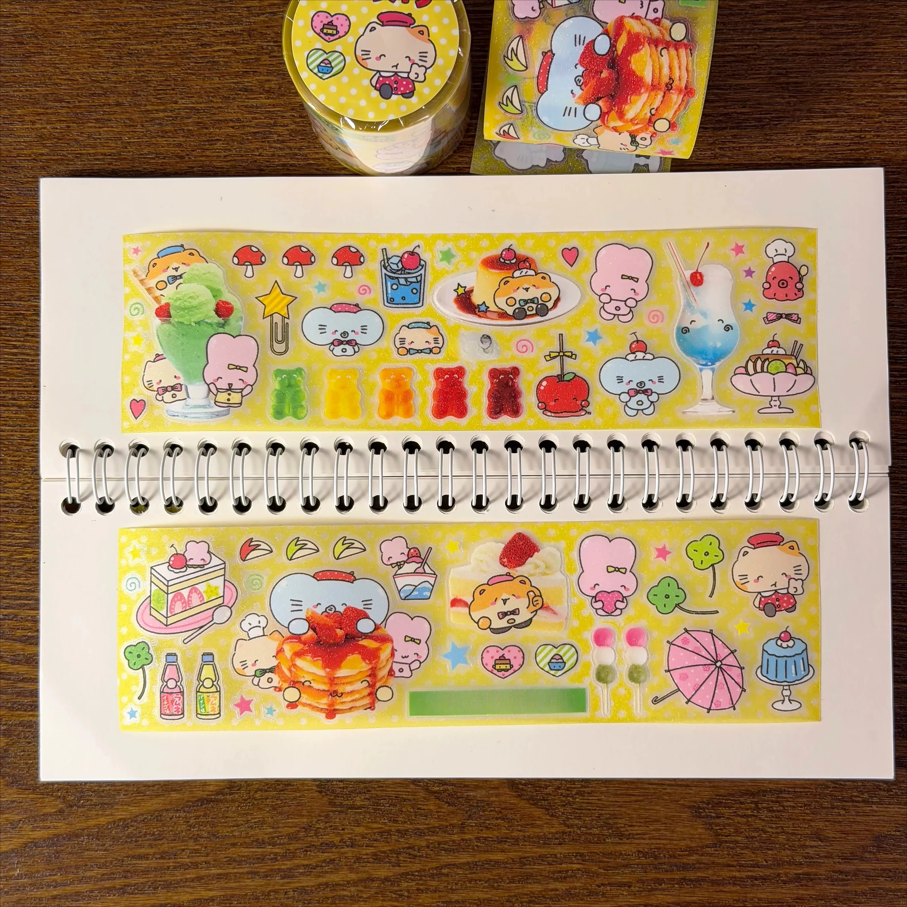 Cute Japanese Café Little Animal Die cut Sticker DIY Deco Card Journal Scrapbooking Photo Card Phone Case Collage Supply