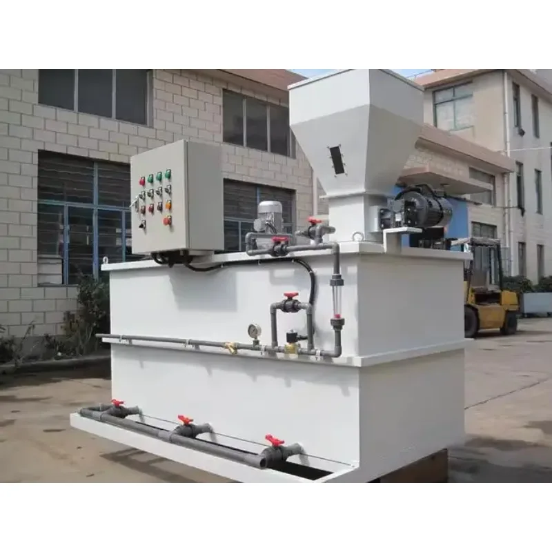 Custom Automatic Powder Dosing Equipment Multi Button Control Cabinet Polymer Preparation Dosing Machine For MunicipalWastewater