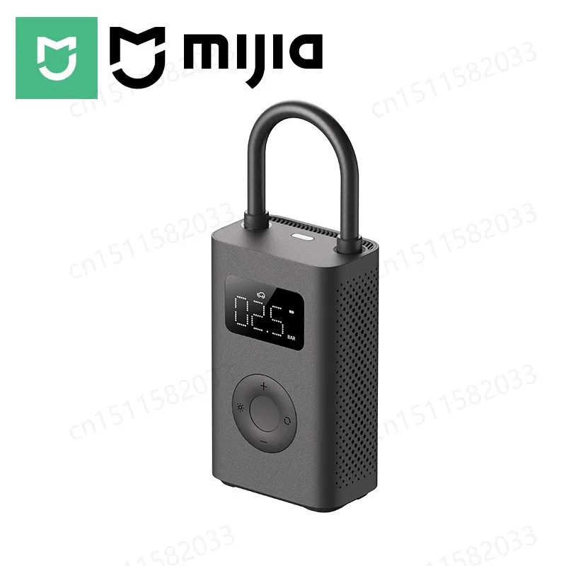 MIJIA Portable Electric Air Compressor 2,Reinflate 10 tires when fully charged,Air Pump 150 PSI Car Tires Pump LED Lights