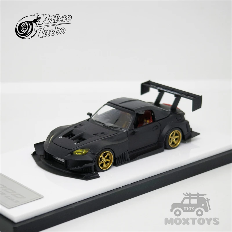 

Micro Turbo 1:64 S2000 JS гоночный автомобиль Матовая черная модель автомобиля