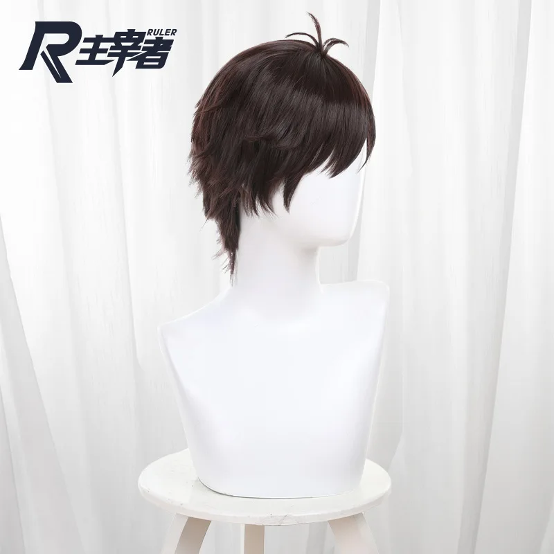 Anime Mao Tsuchiya Cosplay Wig Brown Short Hair Heat Resistant Synthetic Hair For Women Men Halloween Party