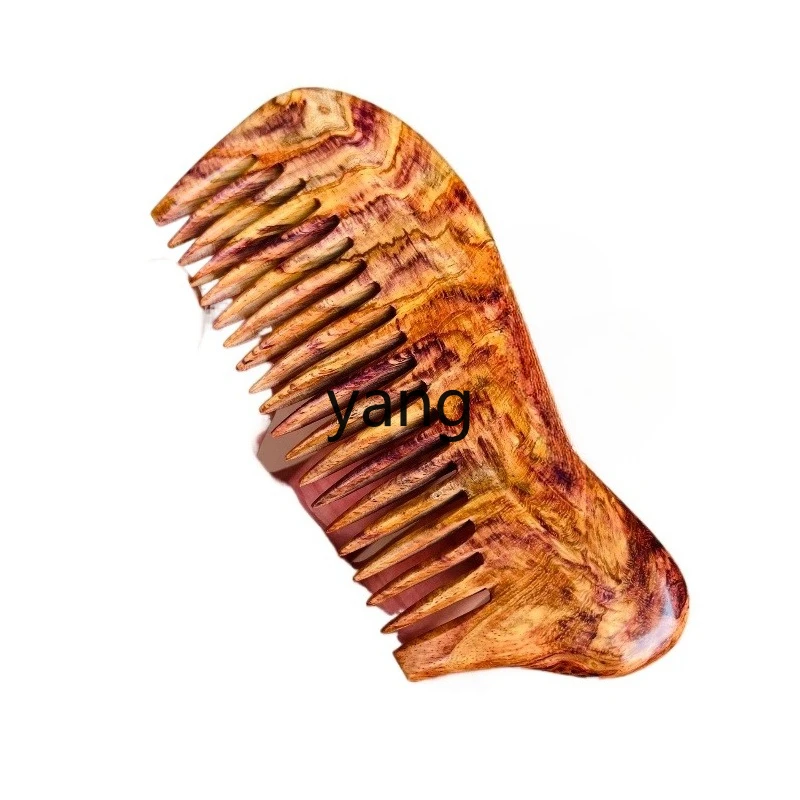 

LTT Huanghuali comb scraping comb coarse tooth comb wedding gift sandalwood solid wood