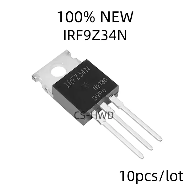 10pcs/lot IRF9Z34N IRF9Z34 IRF9Z34NPBF MOSFET MOSFT PCh -55V -17A 100mOhm 23.3nC TO-220 new original