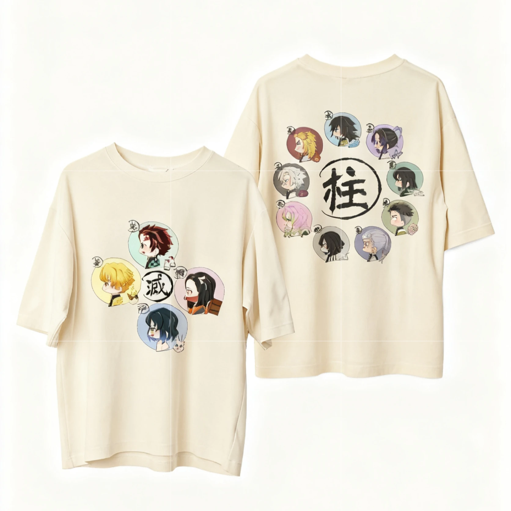 Demon Slayer Anime T Shirt Uomo Donna 2026 Estate Cotone Manica corta Oversize Casual Magliette e camicette Hashira Grafica Streetwear Cosplay