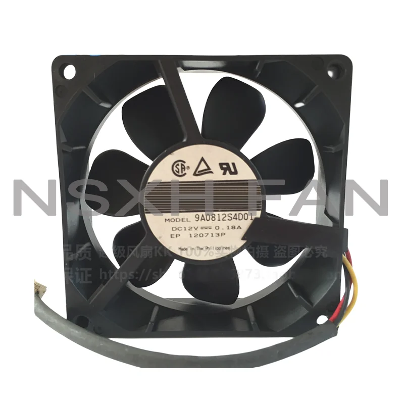 NEW 8025 12V 0.24A 9A0812E401 Double Ball Bearing High Air Volume Cooling Fan