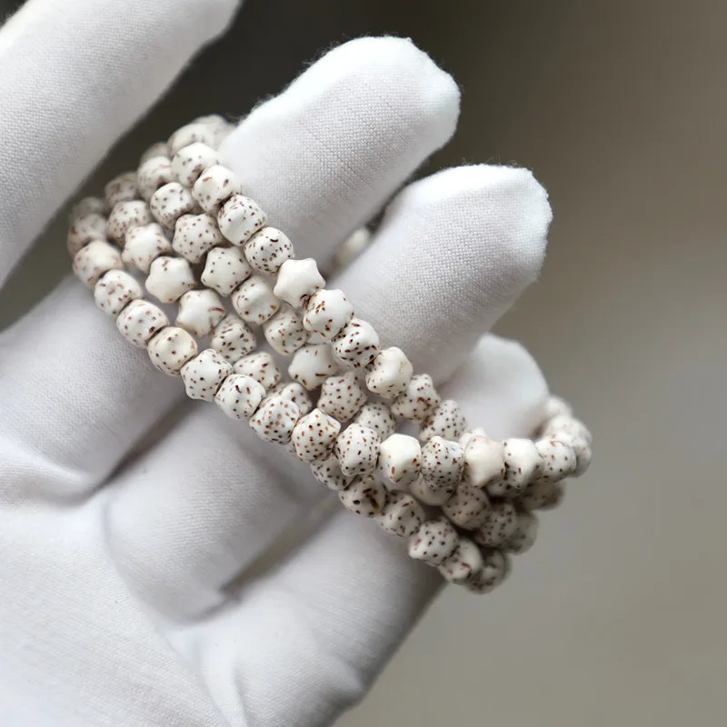 7Mm Natural And Moon Bodhi Bracelet, Small Beads Jewelry Making