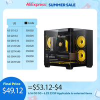 Yeah Magic Cube Gaming MATX Desktop PC Case Computer Chassis Seaview Room Case Glass Support 5 Fan Position 240 Water Cooling
