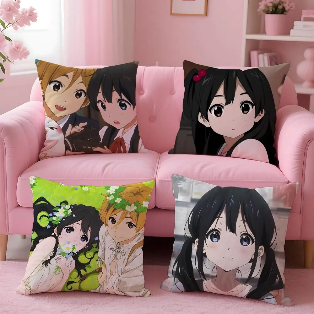 anime Tamako Market Cushion Cover Cushion Cover Set 4Pcs 50x50 45x45 40x40 Pillowcase Decorative Sofa Home Decor