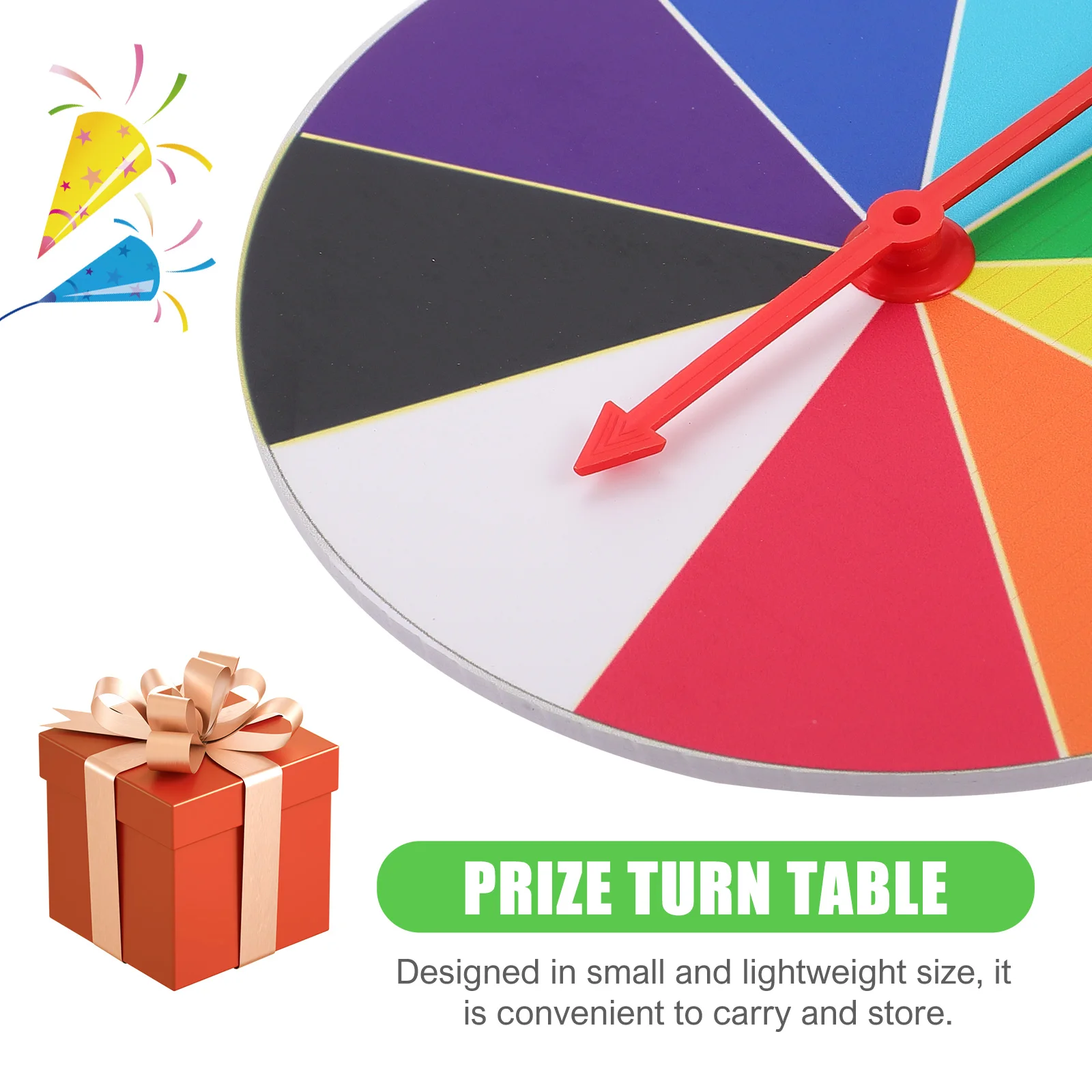 Wheel Prize Spinning Game Fortune Party Turn Plate Wall Carnival Raffle The Draw Tabletop Lottery Machine Winner Fun Turntable