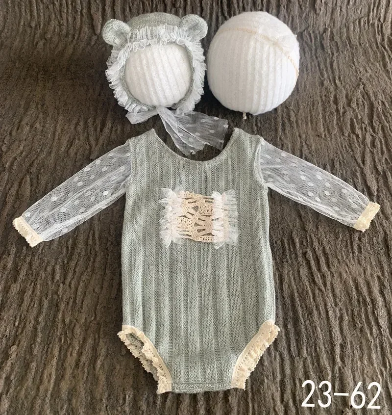 Pakaian Fotografi Neonatal Gaun Putri Renda Pakaian Fotografi Pakaian Fotografi Bayi Baru Lahir Aksesori Bayi Menembak